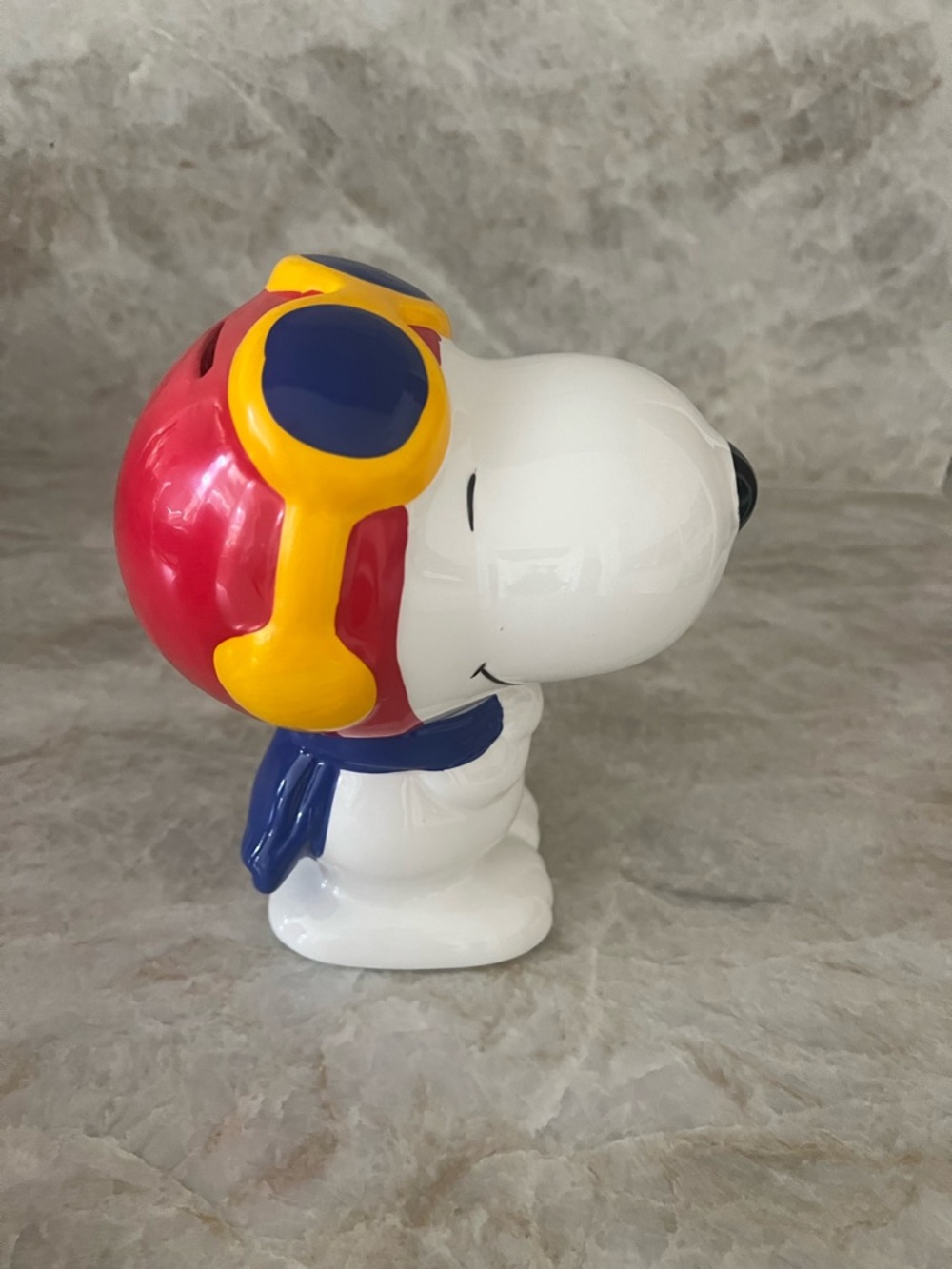 Snoopy Ceramic Piggy Bank - NEW with box